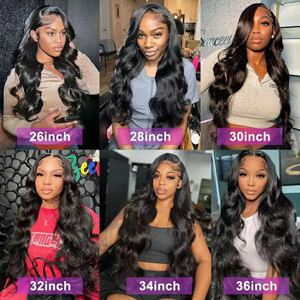 38 40 Inch Body Wave 3 4 Bundles Brazilian Remy 100% Unprocessed Human Hair Wavy Doule Drawn Bundles Weave Extensions